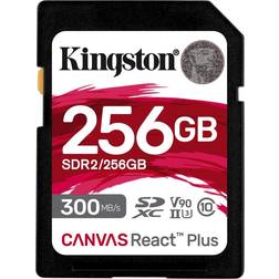 Kingston Canvas React Plus SDXC Class 10 UHS-II U3 ​​V90 300/260MB/s 256GB