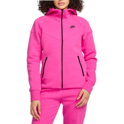 Nike Sportswear Tech Fleece Windrunner Zip Up Hoodie for Women - Alchemy Pink/Black