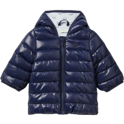 United Colors of Benetton Kid's Padded Jacket With Ears - Dark Blue