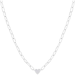 Guido Maria Kretschmer Collection Chain Necklace - Silver/Transparent