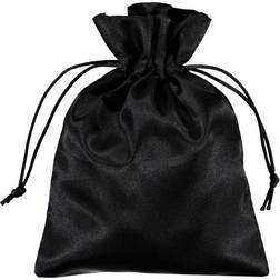 Shingyo Gift Bags Satin Drawstring Black 15x20cm 100-pack