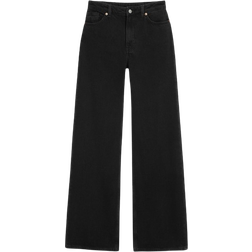 Monki Yoko High Waist Wide Jeans Tall - Black