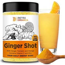 Ginger Shot with Vitamin C and Zinc 60 Ginger Shots with Turmeric and Orange