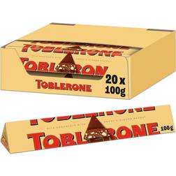 Toblerone Milk Chocolate With Honey and Almond Nougat 100g 20pack