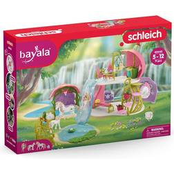 Schleich Glittering Flower House with Unicorns Lake & Stable 42445