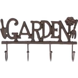 Homescapes Decorative Garden Wall Mounted with Hooks