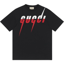 Gucci Brand Print T-shirt - Black