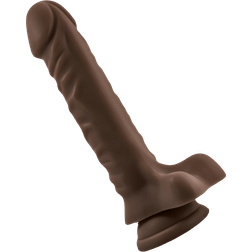 Blush Dr. Skin Plus Posable Dildo With Balls & Suction Cup Base 9"