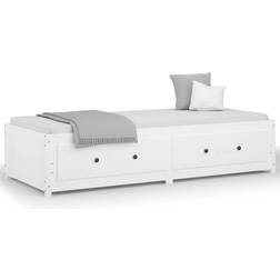 vidaXL Day Bed White Sofa 195.5cm 2 Seater