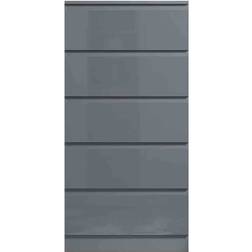 Fwstyle Stora Grey Gloss Chest of Drawer 60x121.5cm