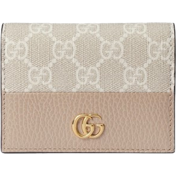 Gucci GG Marmont Card Case Wallet - Oatmeal
