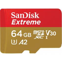 SanDisk Extreme MicroSDXC V30 A2 UHS-I U3 60/160MB/s 64GB +Adapter