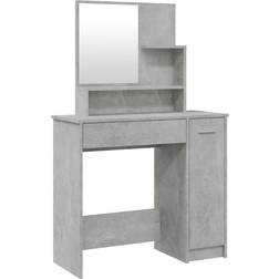 vidaXL Makeup Concrete Grey Dressing Table 35x86.5cm
