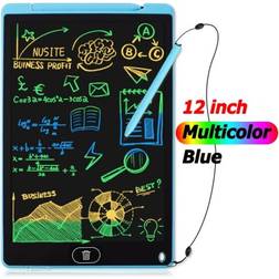 Geni-Store Blue 12in color 12 inch Board Drawing Tablet LCD Screen Writing Digital Graphic Tablets Electronic Handwriting Pad