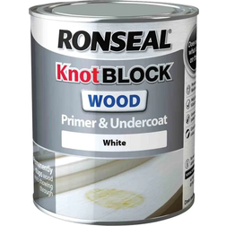 Ronseal Knot Block Wood Paint White 0.75L