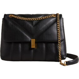 Ted Baker Ayasie Leather Puffer Crossbody Bag - Black