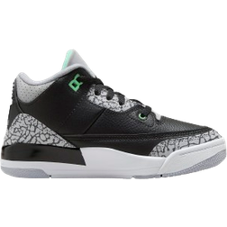 Nike Jordan 3 Retro PS - Black/Wolf Grey/White/Green Glow