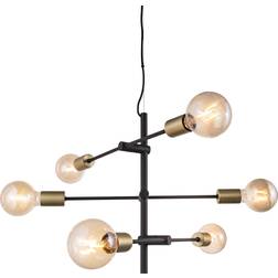 Nordlux Josefine Black/Brass Pendant Lamp 42cm