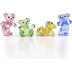Swarovski Kris Bear 30th Anniversary Multicoloured Figurine 10cm 4pcs