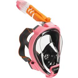 Ocean Reef Aria QR+ Quick Release Full Face Snorkeling Mask with Mouthpiece 180 Degree Underwater Vision M/L