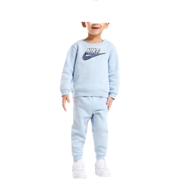 Nike Infant Fade Logo Crew Tracksuit - Light Blue
