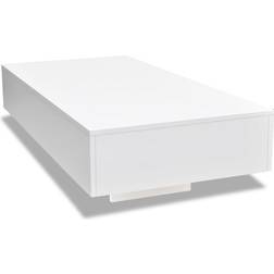 vidaXL 244021 High Gloss White Coffee Table 55.1x115.1cm