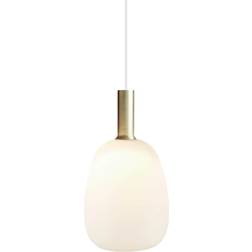 Nordlux Alton White/Brass Pendant Lamp 23cm