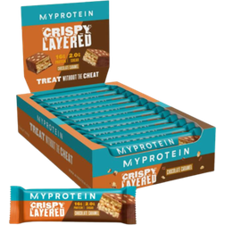 Myprotein Crispy Layered Chocolate Caramel Protein Bars 12 pcs