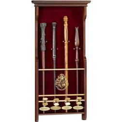 The Noble Collection Harry Potter 4 Wand Wooden Display Case