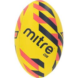 Mitre Grid Rugby Ball - White/Navy /Sky