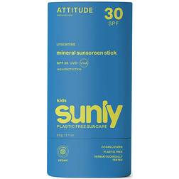 Attitude Kids Mineral Sunscreen Face Stick SPF30 Fragrance Free 60g