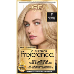 L'Oréal Paris Superior Preference Fade-Defying Permanent Hair Color #9 Natural Blonde