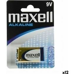 Maxell Alkaline Battery 9V 12-pack