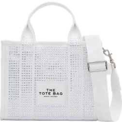 Marc Jacobs The Crystal Canvas Small Tote Bag - White Crystal