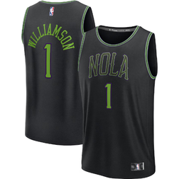 Fanatics Branded Zion Williamson New Orleans Pelicans Fast Break Jersey Black City Edition