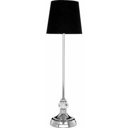 Rosdorf Park Mccann Black/Silver/Clear Table Lamp 60cm