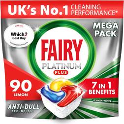 Fairy Platinum Plus All-in-1 Dishwasher 108 Tablets 5-pack