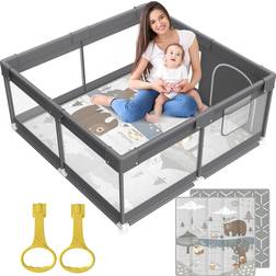 Fodoss Baby Playpen with Mat