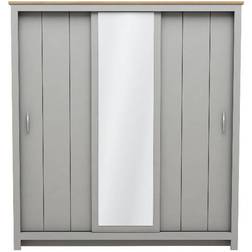 The Range Lexington 3 Door Sliding Grey Wardrobe 173x181cm
