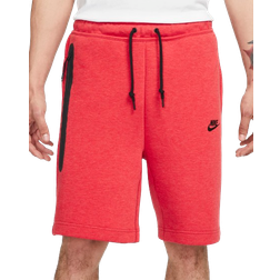 Nike Men's Sportswear Tech Fleece Shorts - Light University Red Heather/Black