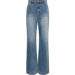 LTS Wide Leg High Waisted Jeans - Blue