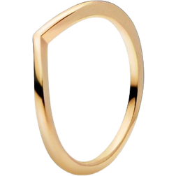 Pandora Polished Wishbone Ring - Gold