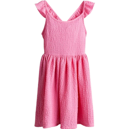 H&M Flounce-Trimmed Jersey Dress - Pink (1207518002)