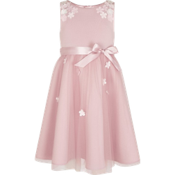 Monsoon Girl's Layla 3D Scuba Dress - Pink