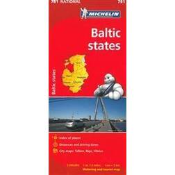 Baltikum Michelin 781 karta - 1:500000