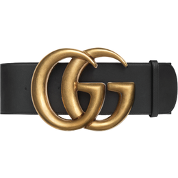 Gucci Double G Buckle Wide Belt - Black • Compare prices now