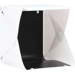 vidaXL Folding LED Photo Studio Light Box 23x25x25 cm White