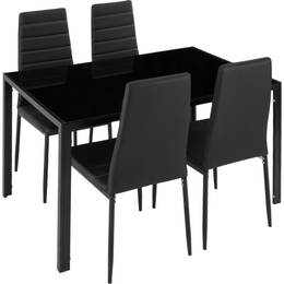tectake Berlin Dining Group, 1 Table inkcl. 4 Chairs