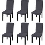 Loose Covers vidaXL 131422 6pcs (Anthracite) Loose Chair Cover Grey