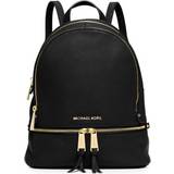 Bags Michael Kors Rhea Medium Leather Backpack - Black